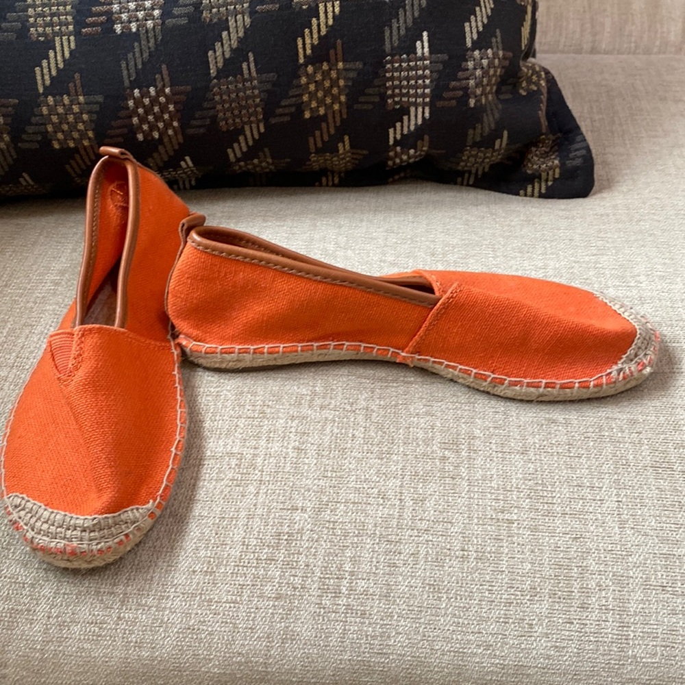 Michael Kors OrangeCanvas Espadrilles Size 6